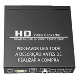 Conversor Scart Rgb Para Hdmi Upscaler Original 1080p