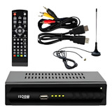 Conversor Tv De Sinal Analógico Para Digital Hdtv + Antena