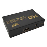 Conversor Vga Para Hdmi Com Áudio Full Hd Projetor Tv Hdtv
