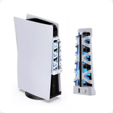 Cooler Externo Para Ps5 Fat Usb Led3 Fan Resfriamento - Dobe Cor Branco
