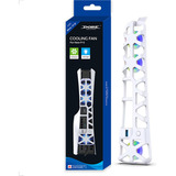 Cooler Externo Ventilador Fan Usb Led Ps5 Slim Disco Digital Cor Branco