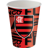 Copinho Flamengo Copo De Papel 200ml Pct C/ 8 Un Futebol