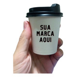 Copo 160 Ml Em Papel Personalizado Com Tp Preta - 200 Un.