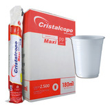 Copo 180ml Descartavel Maxi Pp Caixa C/ 2500 Br Cristalcopo
