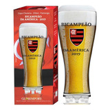 Copo Flamengo Campeão Libertadores Chuteira Vidro 370ml