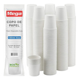 Copo Papel Descartavel 180ml Branco Para Cafe Com 200 Copos