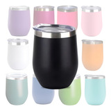 Copo Térmico Aço Inox 360ml C/ Tampa Cuia Cerveja E Café
