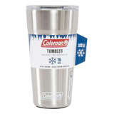 Copo Térmico Coleman Com Tampa Abridor Cerveja Inox 600 Ml Liso