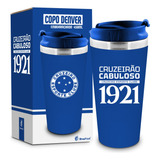 Copo Térmico Cruzeiro Serie Ouro Presente Torcedor Oficial