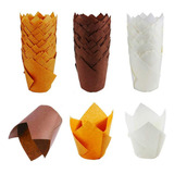 Copos De Papel Para Assar Tulipas, Forros De Muffin Para Cup