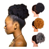 Coque Afro Puff Human Hair Super Fácil De Colocar Lindo!!