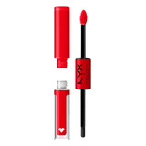 Cor De Lábios Nyx Shine Loud Rebel Em Vermelho 3,2 Ml