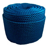 Corda Nylon Torcida 12mm Azul Náutico Pesca 220m Rolo 15kg