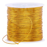 Cordão Fio Metalizado 1mm 50 Metros Escolha A Cor