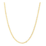 Cordão Rommanel Feminino 42cm Elos Banhado A Ouro 531155