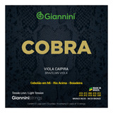 Cordas Viola Caipira Giannini Cobra Cv82l Leve