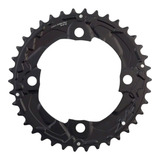 Coroa Shimano Fc-m617 Deore 36d Dupla 2x10 Bcd 104mm Preto