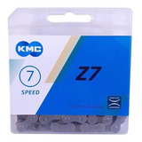 Corrente Corrida Kmc Z7 Aço Mtb Speed 116l 7v Index P