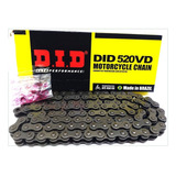 Corrente Did 520x110 Com Retentor Cb300 Crf230 Cb250 Gs500