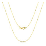 Corrente Feminina De Ouro 18k - 750 Zeta Balãozinho 45cm Cor Amarelo
