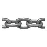 Corrente Galvanizada A Fogo Calibrada Din766 Náutica 8mm 10m