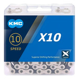 Corrente Kmc X10 116 Ligações Prata/preto 