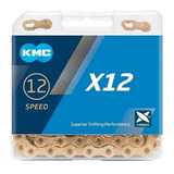 Corrente Kmc X12 Dourada Gold 12v 126 Links Sram Shimano