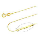 Corrente Veneziana Ouro 18kl 750 45cm Maciça 1,0gr Amarela