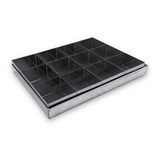 Cortador Brownie 7x7 C/ 12 Pedaços + 01 Assadeira 30x22x3 Cor Prateado