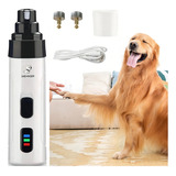 Cortador De Unha Pet Cachorro Gato Recarregável C/2 Lixas C Cor Branco