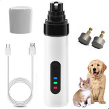 Cortador De Unha Pet Cachorro Gato Recarregável C/2 Lixas Cor Branco