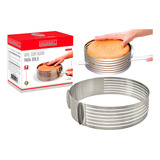Cortador Fatiador De Bolo Torta Redondo Inox