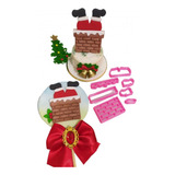 Cortador Natal - Papai Noel Na Chaminé 6cm