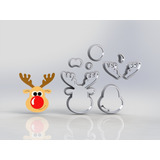 Cortador Natal Rena (cervo) Modular - 5 Cm Imperdível