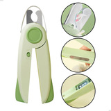 Cortador Unhas Pet Alicate Lixa Luz Led Cães Gatos Passaros