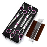 Corte & Estilo - Kit 4 Tesouras Inox Profissional Lorben