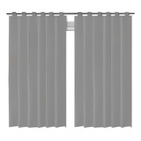 Cortina Antialérgico Corta Luz 2,80 X 2,00 Cinza Escuro Pvc