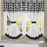 Cortina Cozinha 2,00x1,20m Tamanho Especial- Lindas Estampas