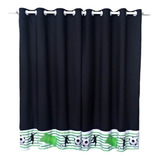 Cortina Escura Quarto De Menino Campo De Futebol 1,70x2,60