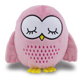 Coruja De Pelúcia 25cm Decoração Infantil Anti-alérgico Rosa