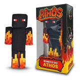 Cosmo Kids Minecraft Boneco Athos Youtuber Streamers Espuma 35 Cm