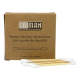 Cotonete Ecológico Bambu Algodão Vegano Sustentável - 100 Un