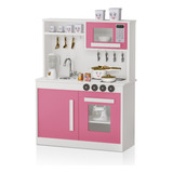 Cozinha Armário Infantil Perfeita Para Criança Brink Mdf Cor Rosa