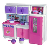 Cozinha Infantil Completa Brinquedo Geladeira Fogão Panelas