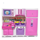 Cozinha Infantil Menina Completa Fogão Forno Saiágua
