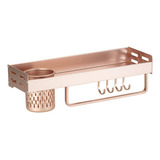 Cozinha Suspensa Gourmet Canário Pingoo.casa - Dourado Rose