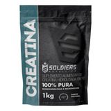 Creatina Monohidratada 1kg 100% Pura Soldiers Nutrition Sem Sabor