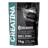 Creatina Monohidratada 1kg 100% Pura Soldiers Nutrition Sem Sabor