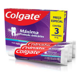 Creme Dental Colgate Máxima Proteção Anticáries Mais Neutraçúcar 70g 3unidades