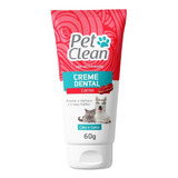 Creme Dental Pet Clean 5 Sabores Para C¿es E Gatos 60 G Sabor Carne